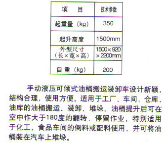 COT-350型液壓油桶搬運(yùn)車(chē)1